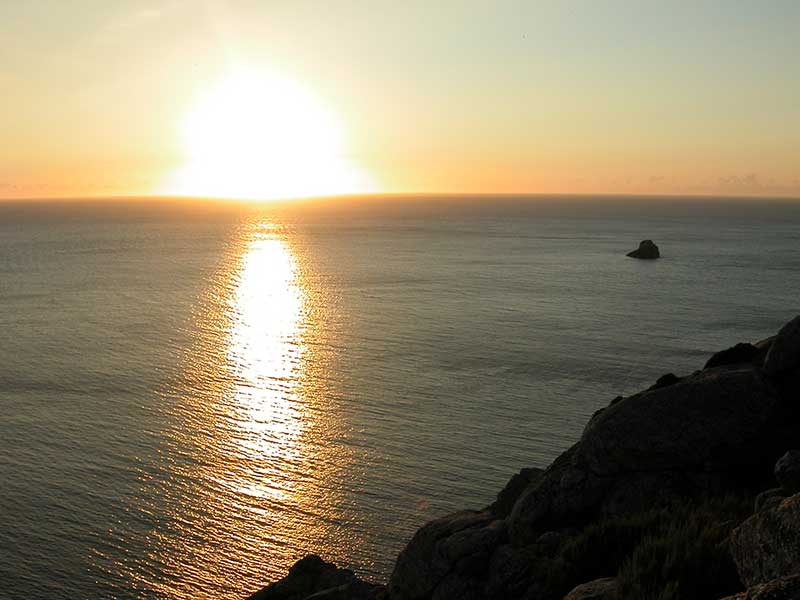 フィステーラ岬の夕日